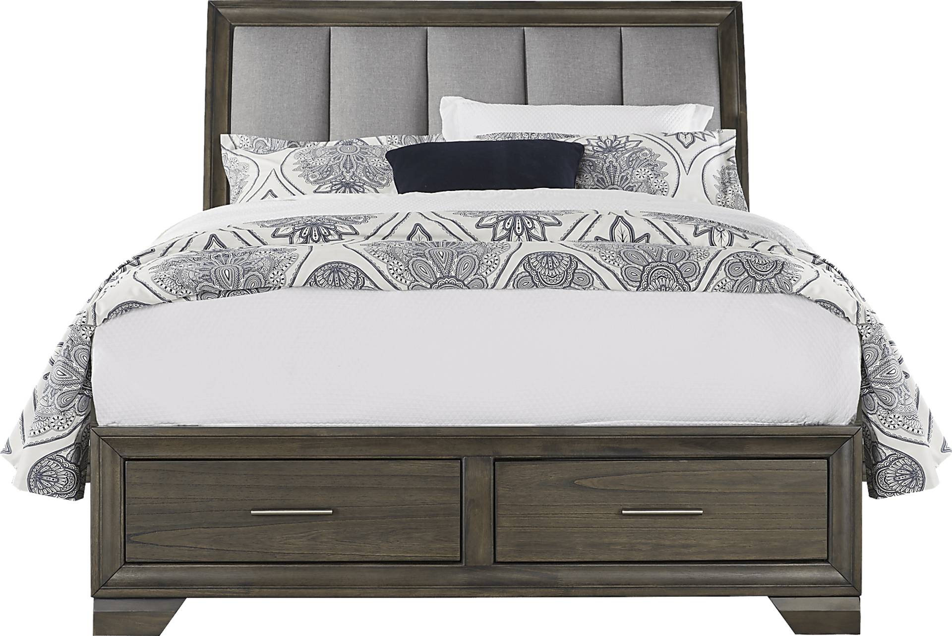 3 pc king sleigh bed with storage
