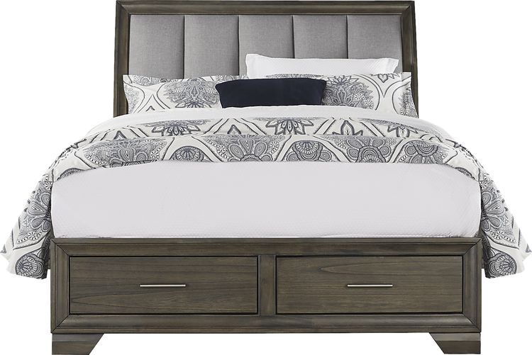 3 pc queen sleigh bed with storage