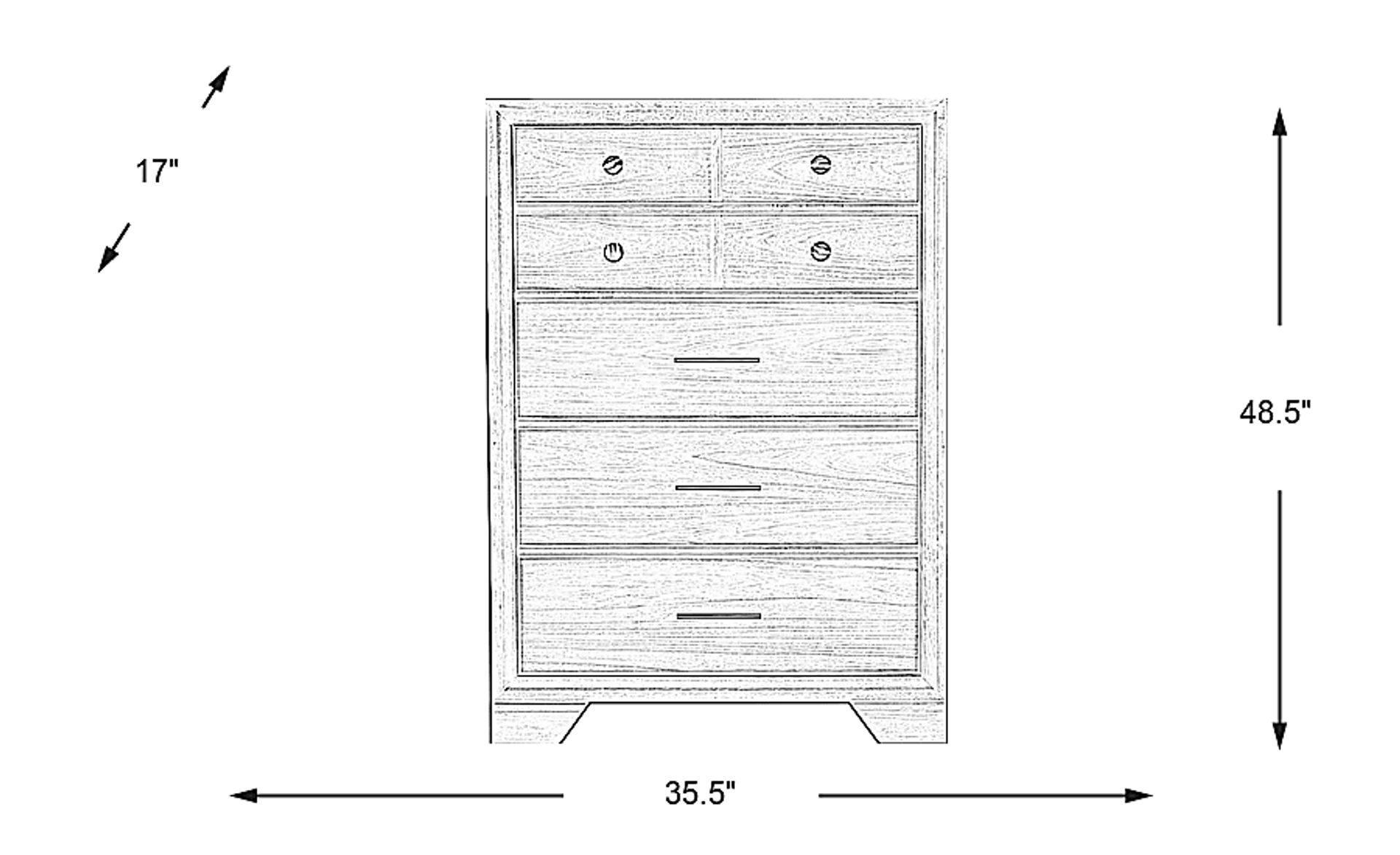 Dimension Image. Please refer to the Dimension Tab on this page for dimension details.