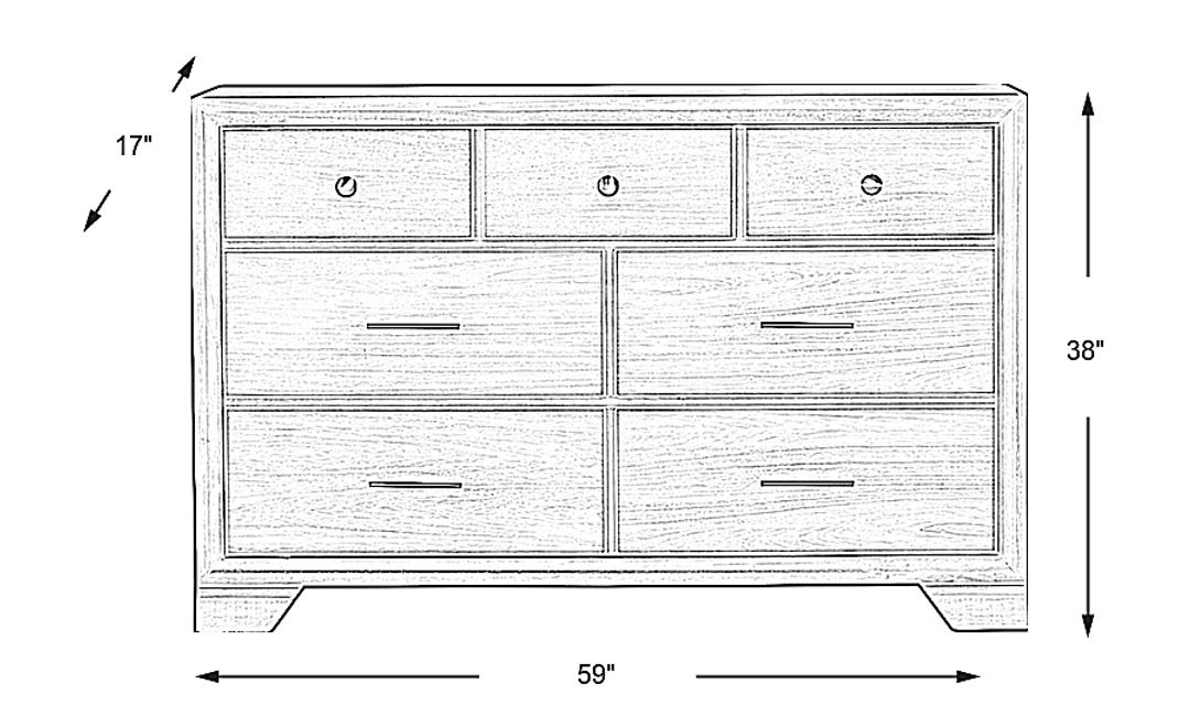 Beckwood Gray Dresser