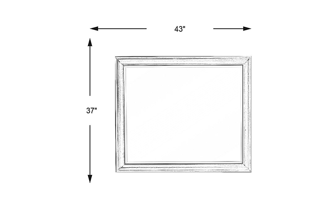 Beckwood Gray Mirror