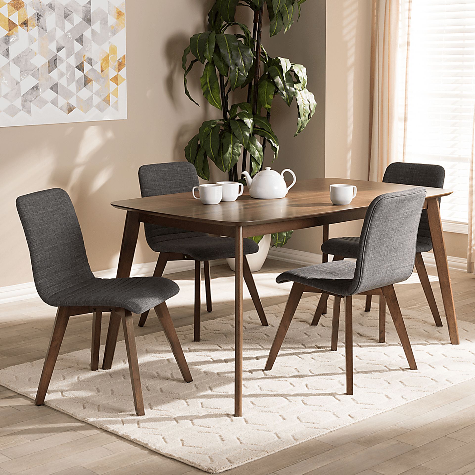 Becliffe Charcoal 5 Pc Dining Set - Image 2