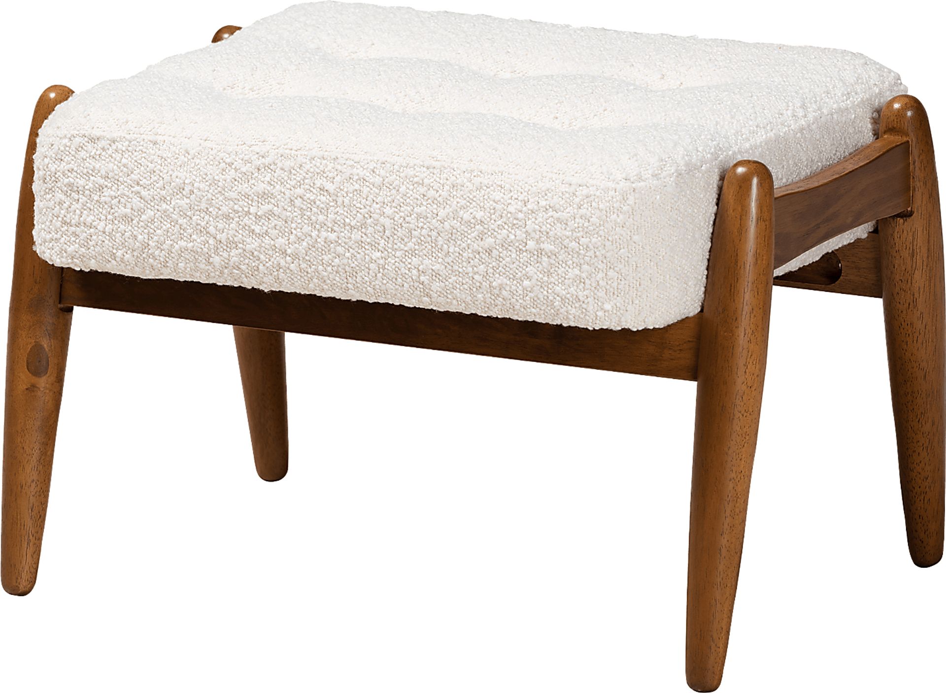 Becraft Brown Ottoman - Image 1