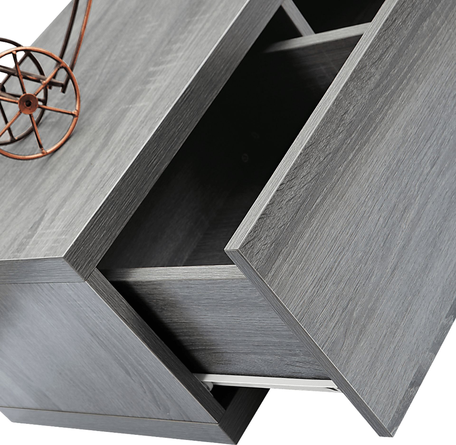 Beddiac Gray Adjustable 82 in. Console - Image 11