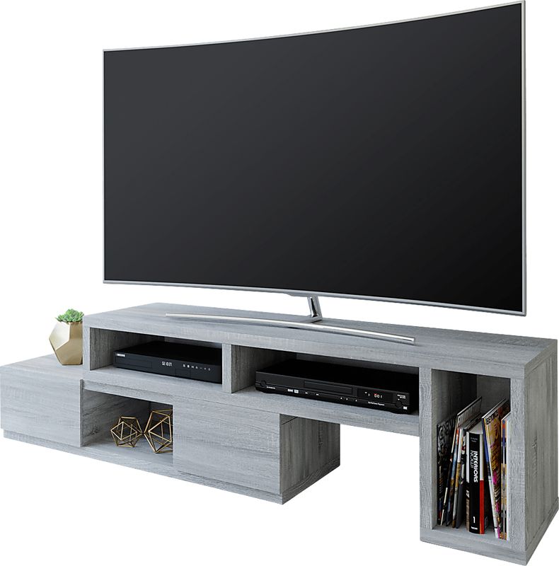 Beddiac Gray Adjustable 53.5 in. Console
