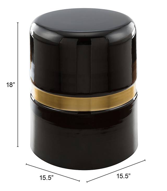 Bede Black Accent Table - Thumbnail - Image 7