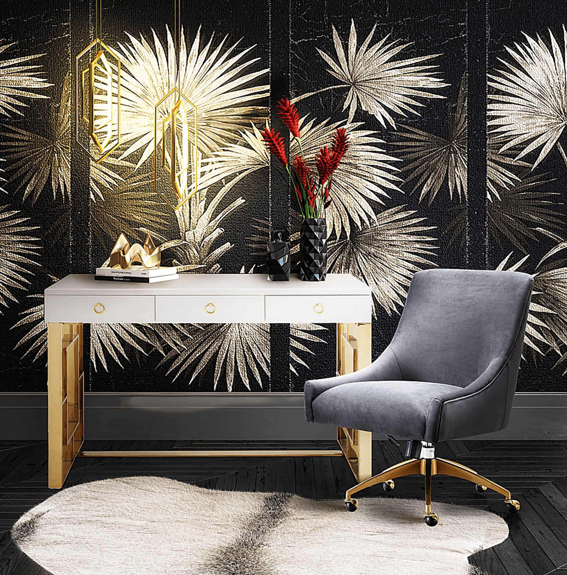 Bedera Gray Desk Chair - Image 6