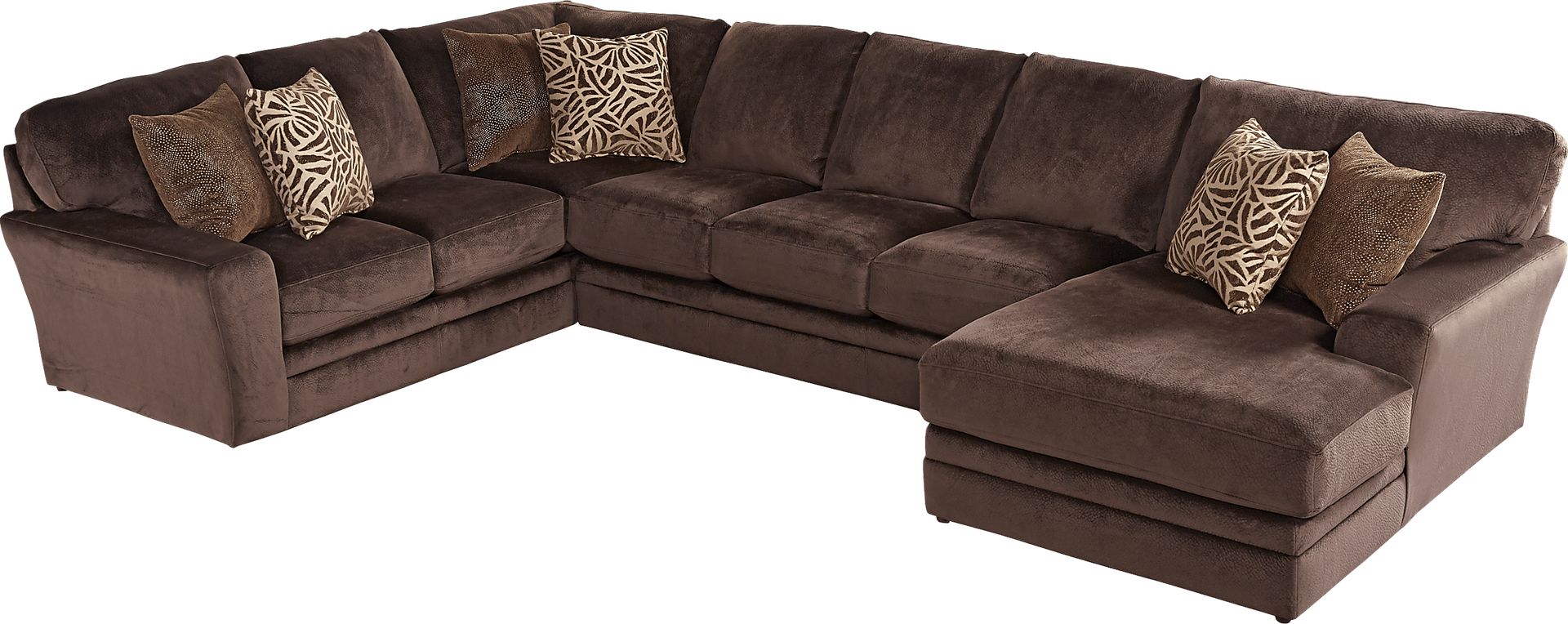 Bedford Avenue Chocolate 3 Pc Sectional - Image 1