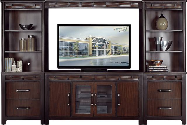 Bedford Heights Cherry 4 Pc Wall Unit - Thumbnail - Image 1