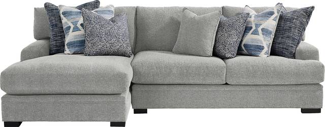 Bedford Park Gray 2 Pc Sectional with Chaise - Thumbnail - Image 1