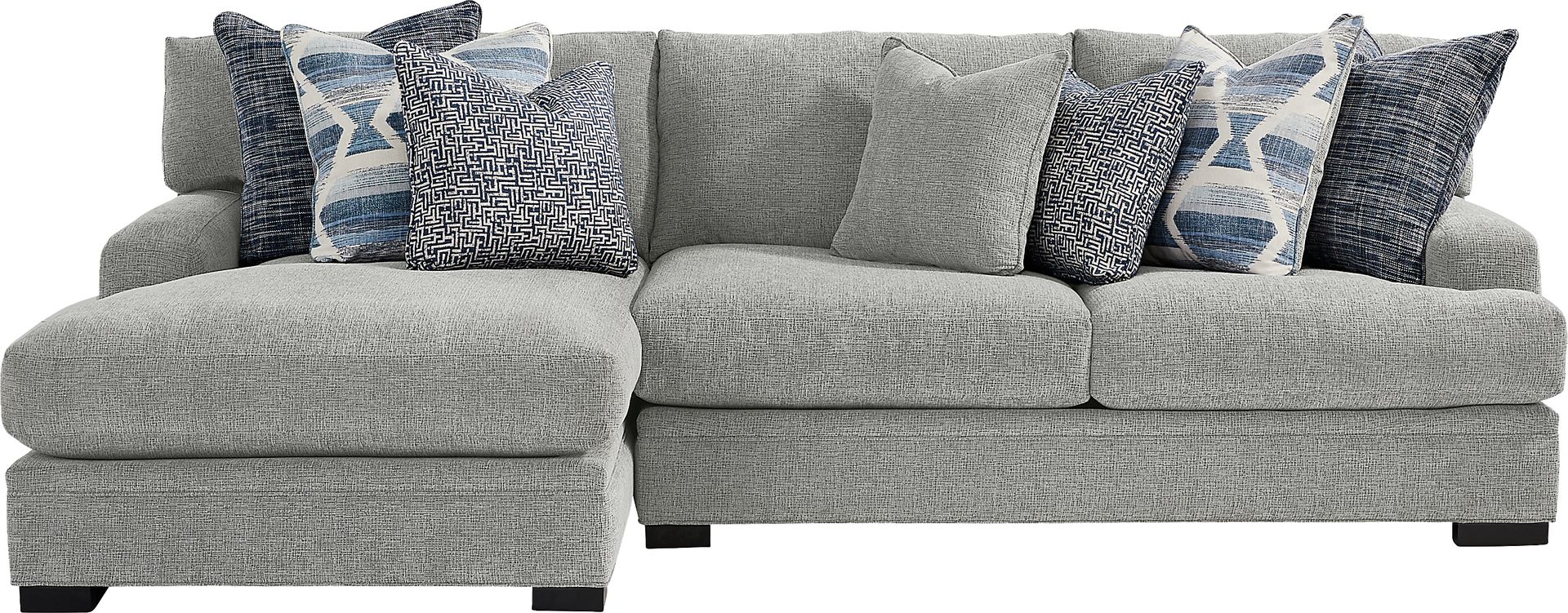 Bedford Park Gray 2 Pc Sectional with Chaise - Image 1