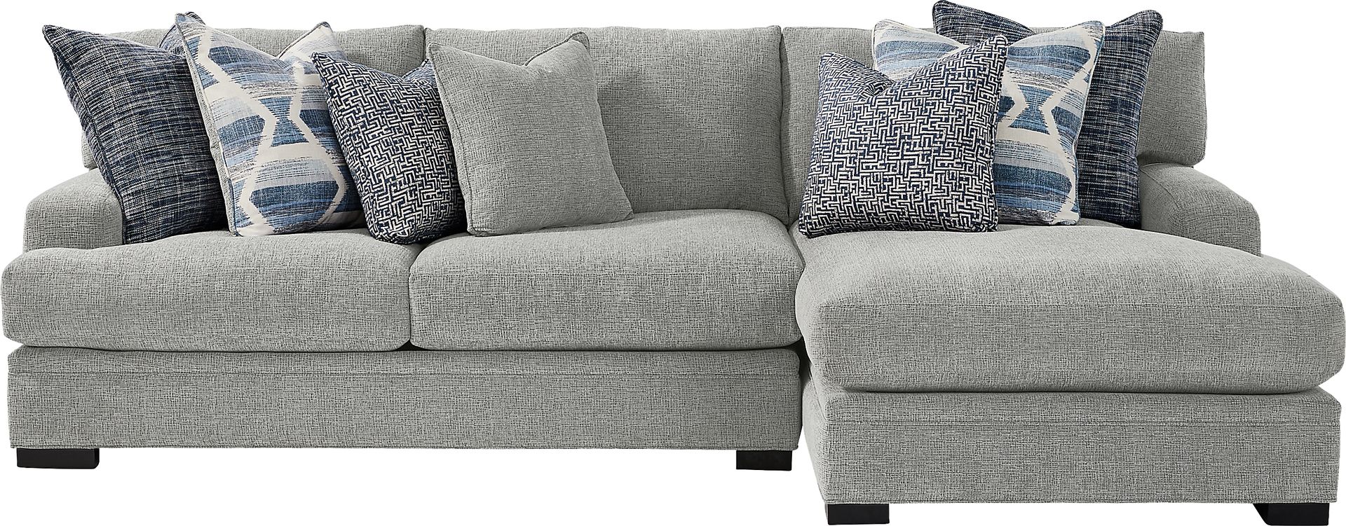 Bedford Park Gray 2 Pc Sectional with Chaise - Image 1