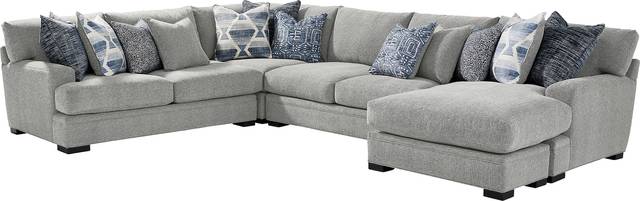 Bedford Park Gray 3 Pc Sectional with Chaise - Thumbnail - Image 1