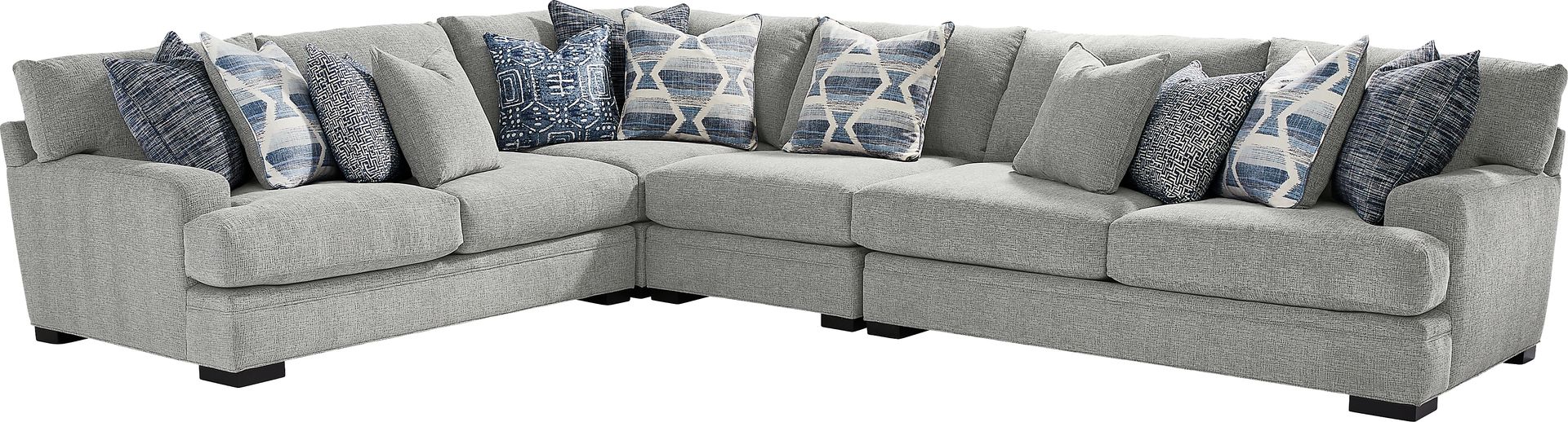 Bedford Park Gray 4 Pc Sectional - Image 1