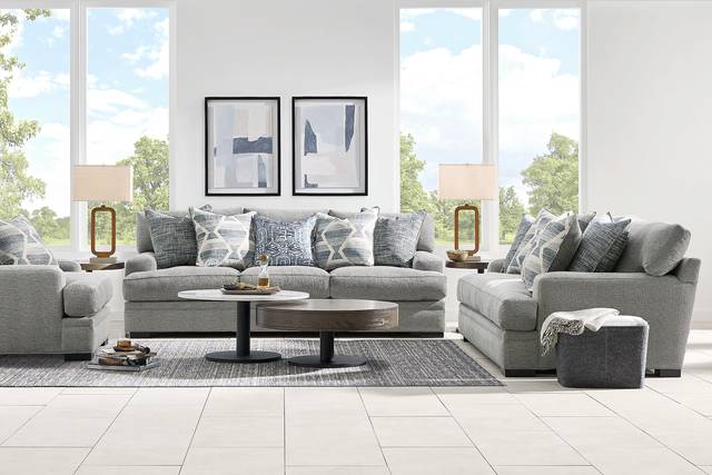 Bedford Park Gray 5 Pc Living Room - Thumbnail - Image 1