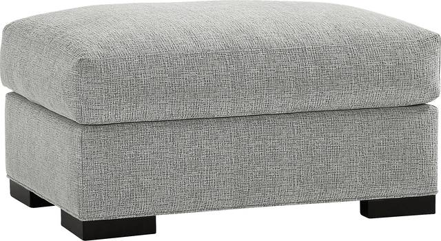 Bedford Park Gray Ottoman - Thumbnail - Image 1