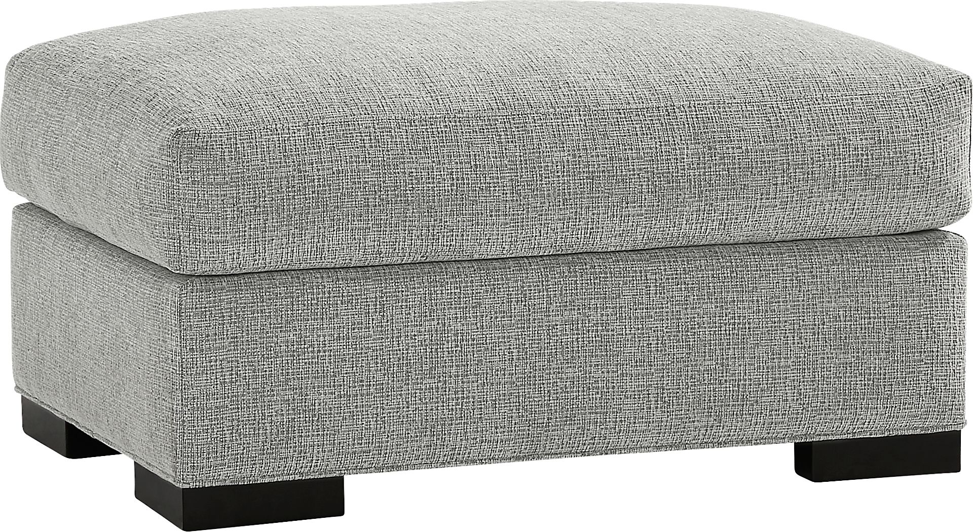 Bedford Park Gray Ottoman - Image 1