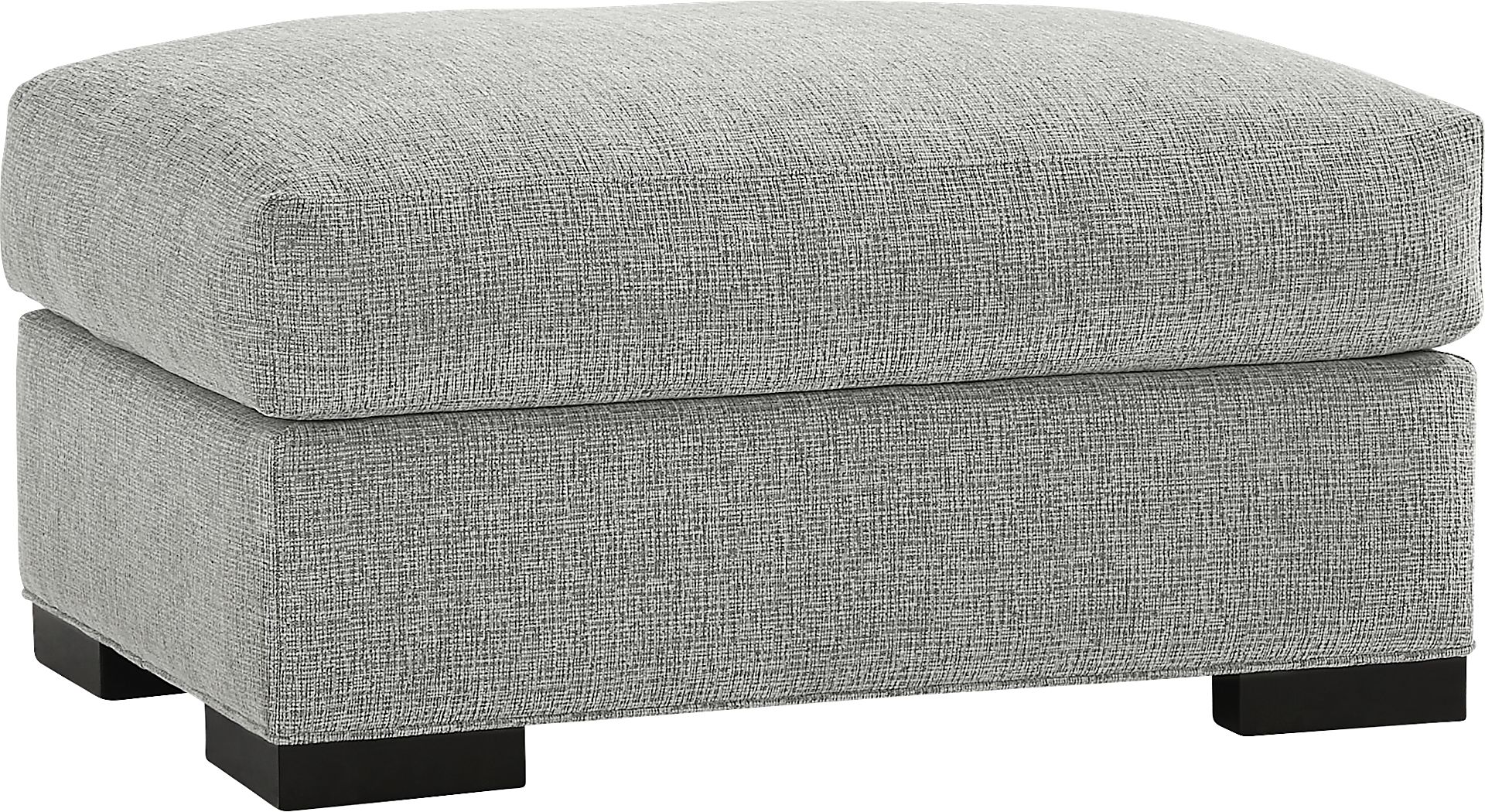 Bedford Park Gray Ottoman - Image 1