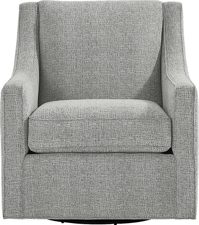Bedford Park Gray Swivel Chair - Thumbnail - Image 2
