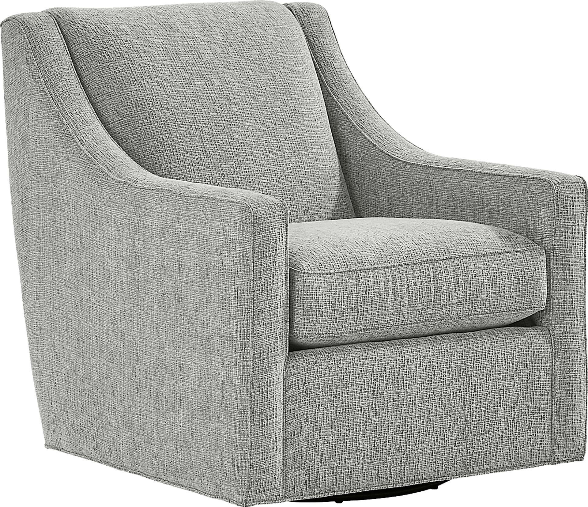 Bedford Park Gray Swivel Chair - Image 1