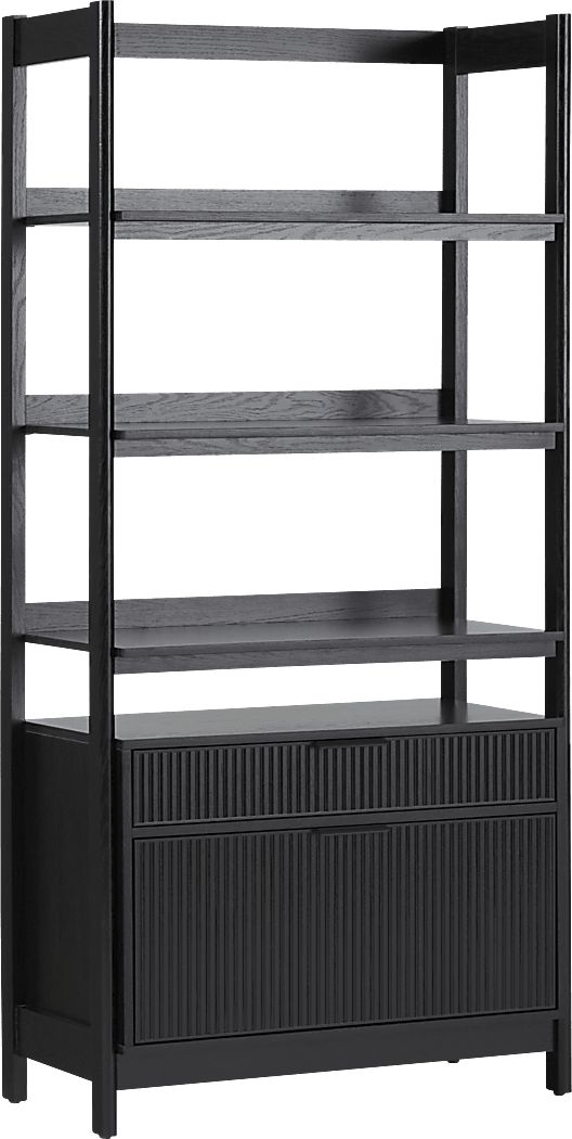 Bedfordshire I Black Bookcase