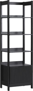 Bedfordshire II Black Bookcase