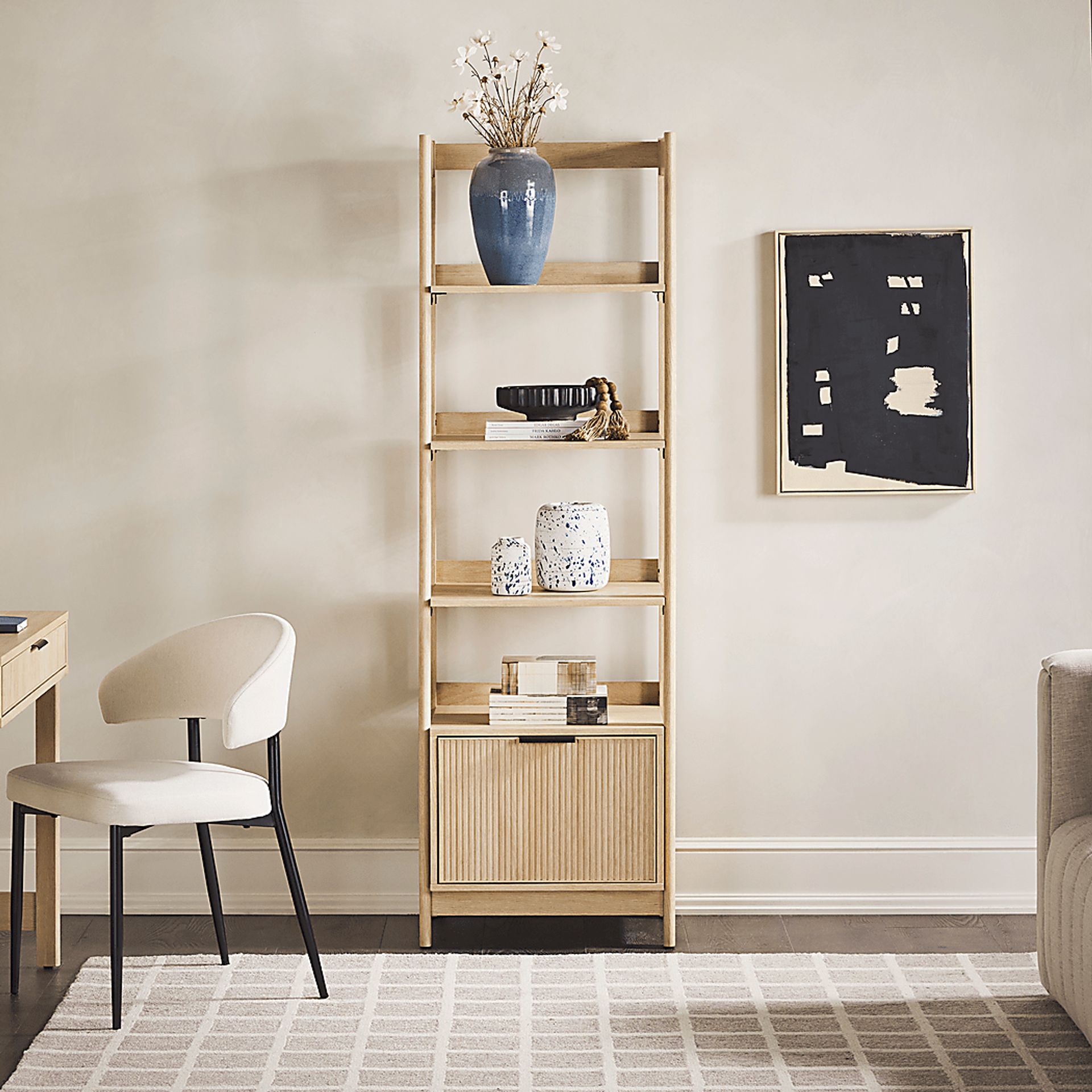 Bedfordshire II Oak Bookcase - Image 3