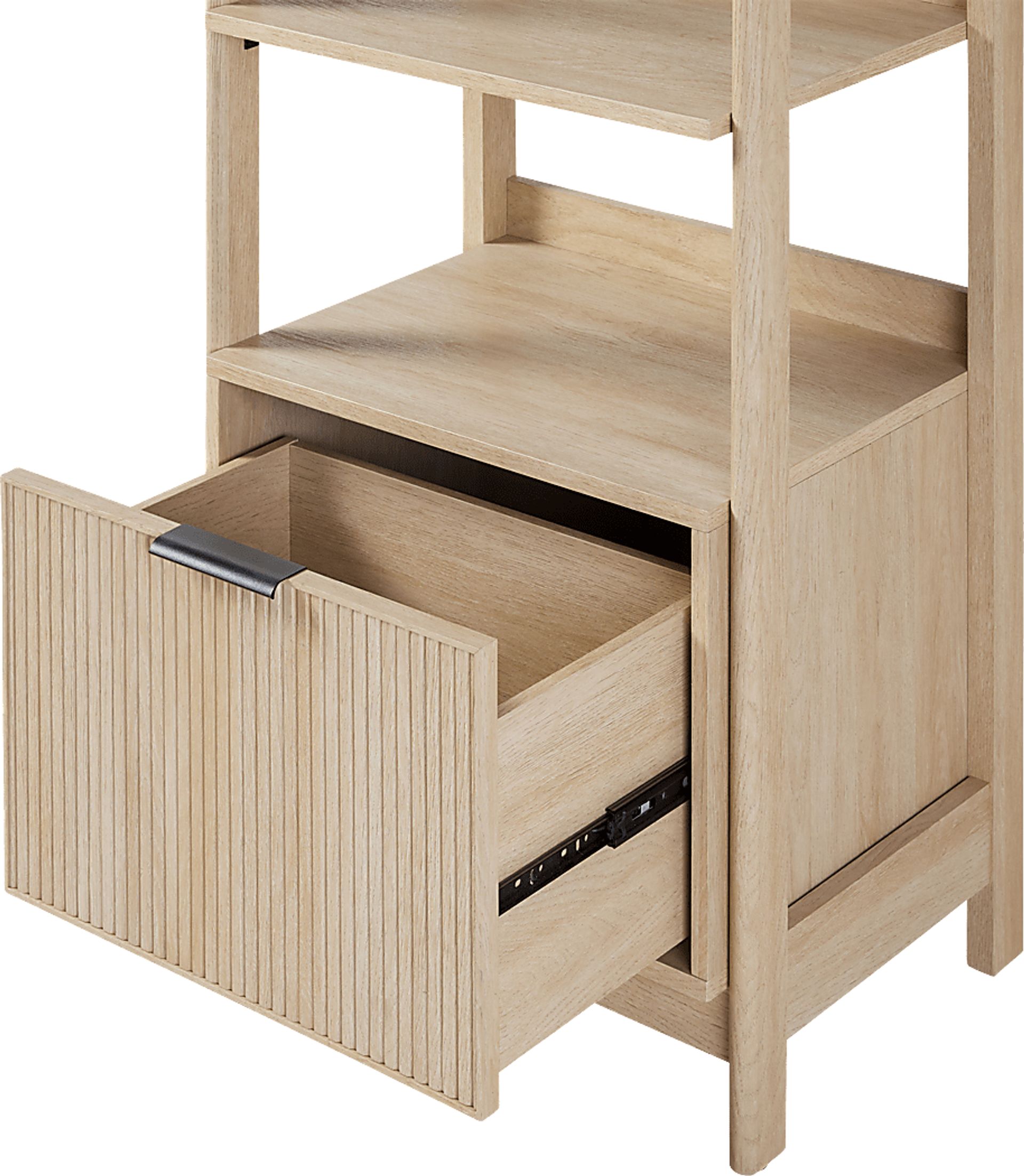 Bedfordshire II Oak Bookcase - Image 4