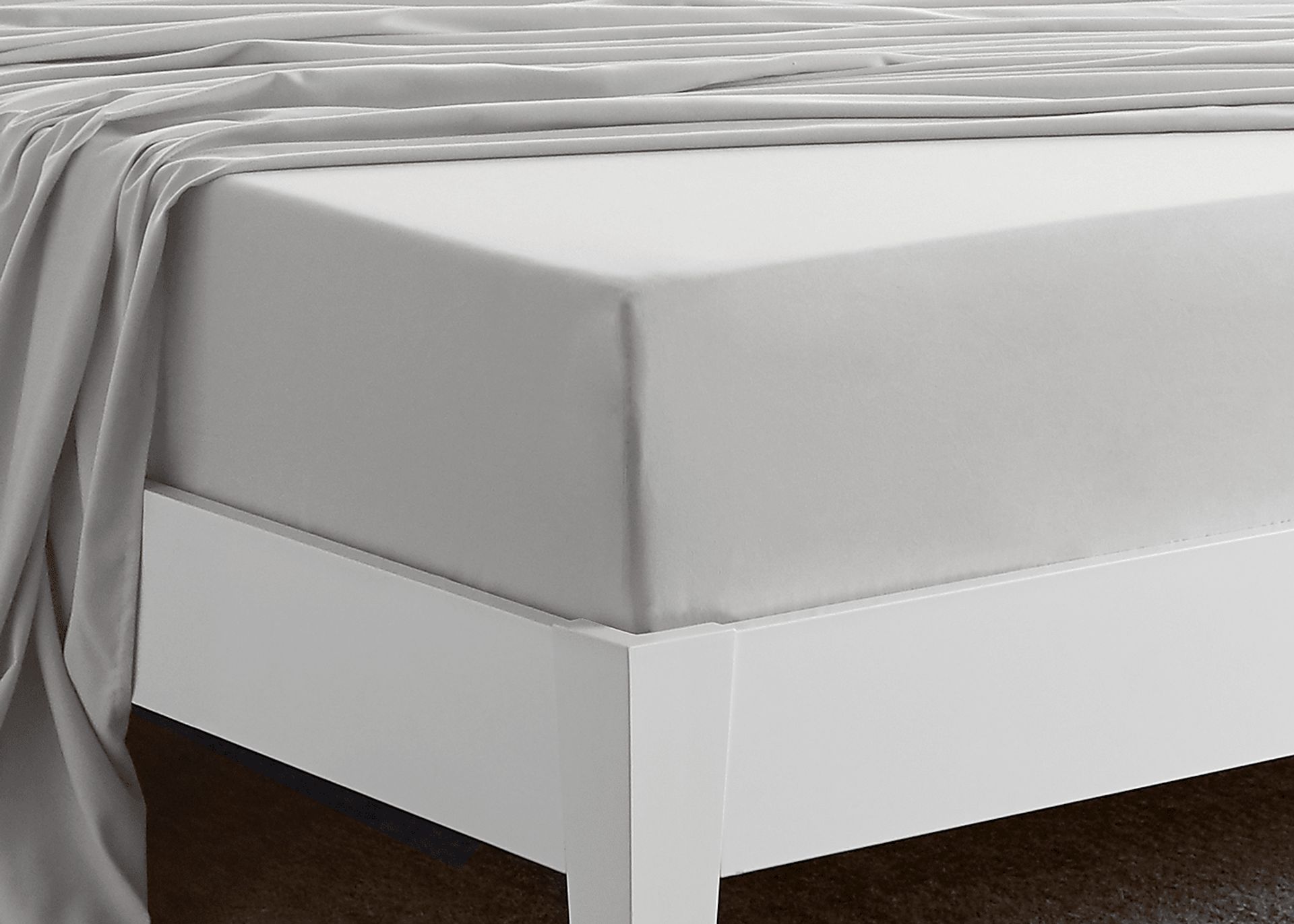 Bedgear Basic Light Gray 3 Pc Twin Bed Sheet Set - Image 3