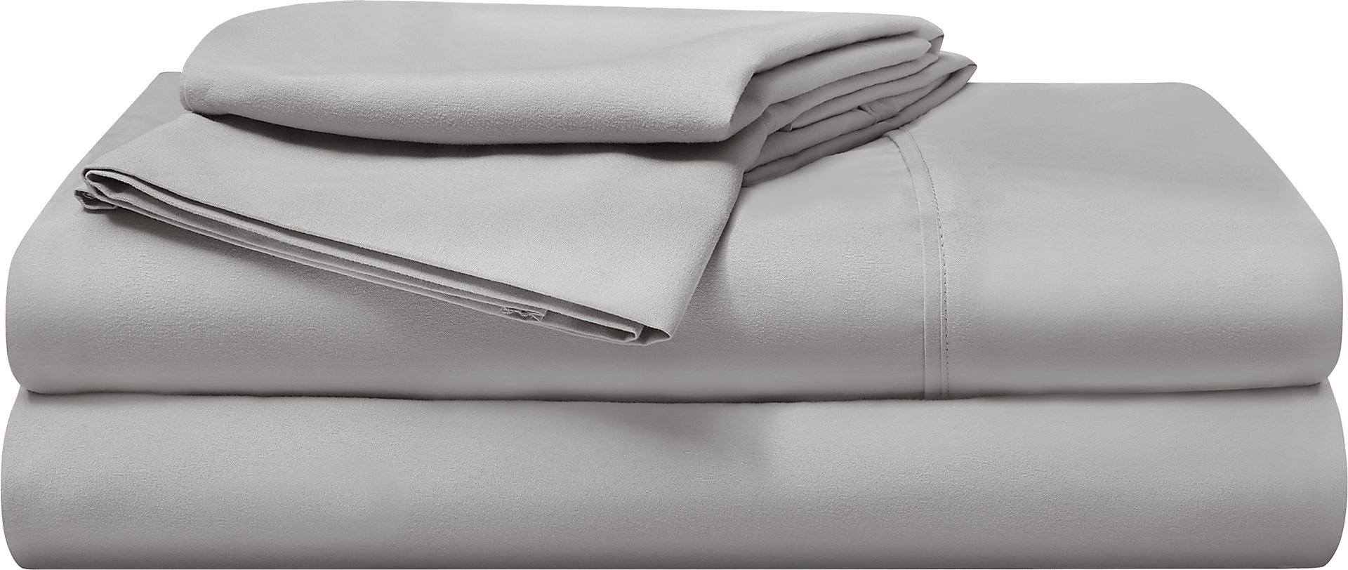 Bedgear Basic Light Gray 4 Pc Full Bed Sheet Set - Image 1