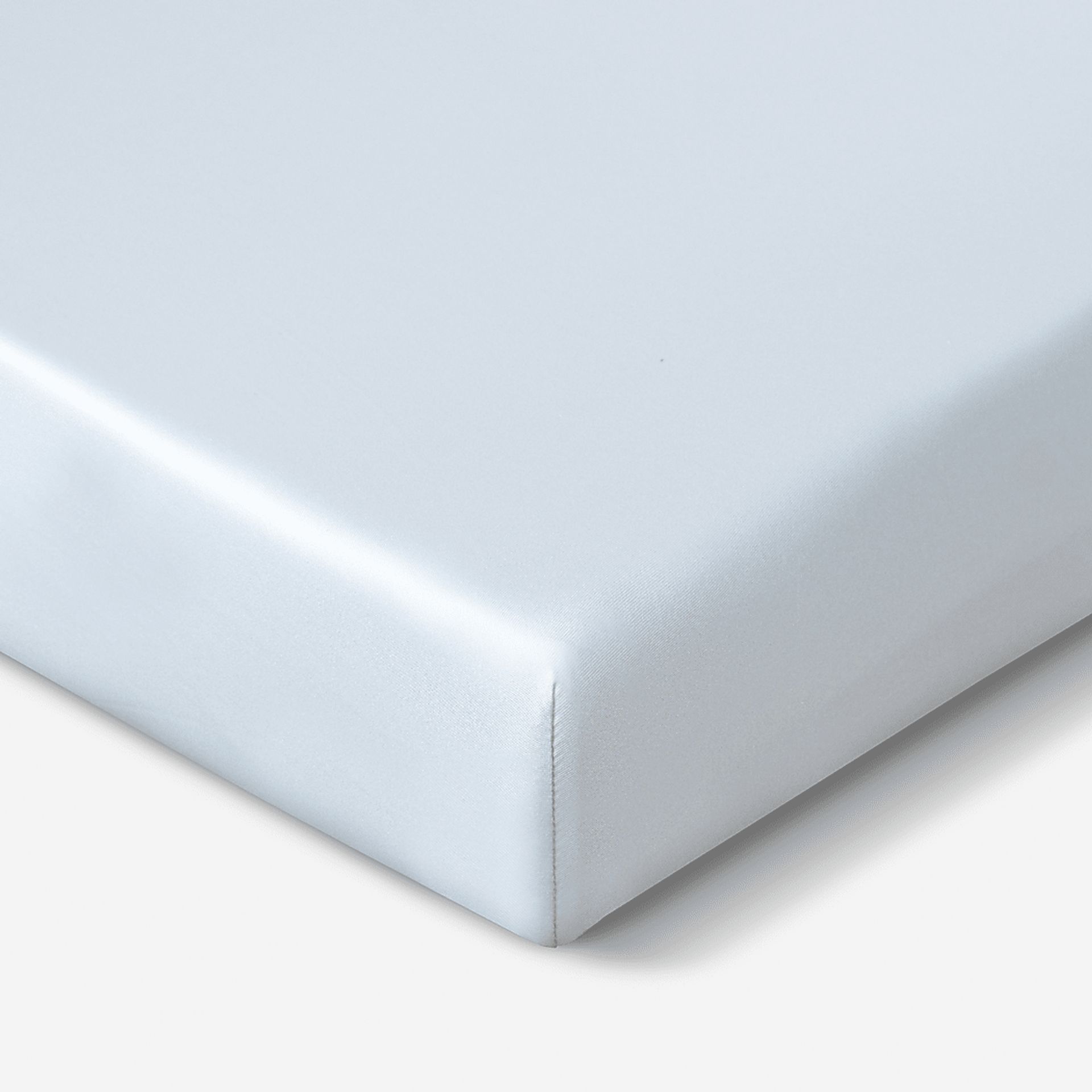 Bedgear Dri-Tec Baby Blue Crib Bed Sheet - Image 3
