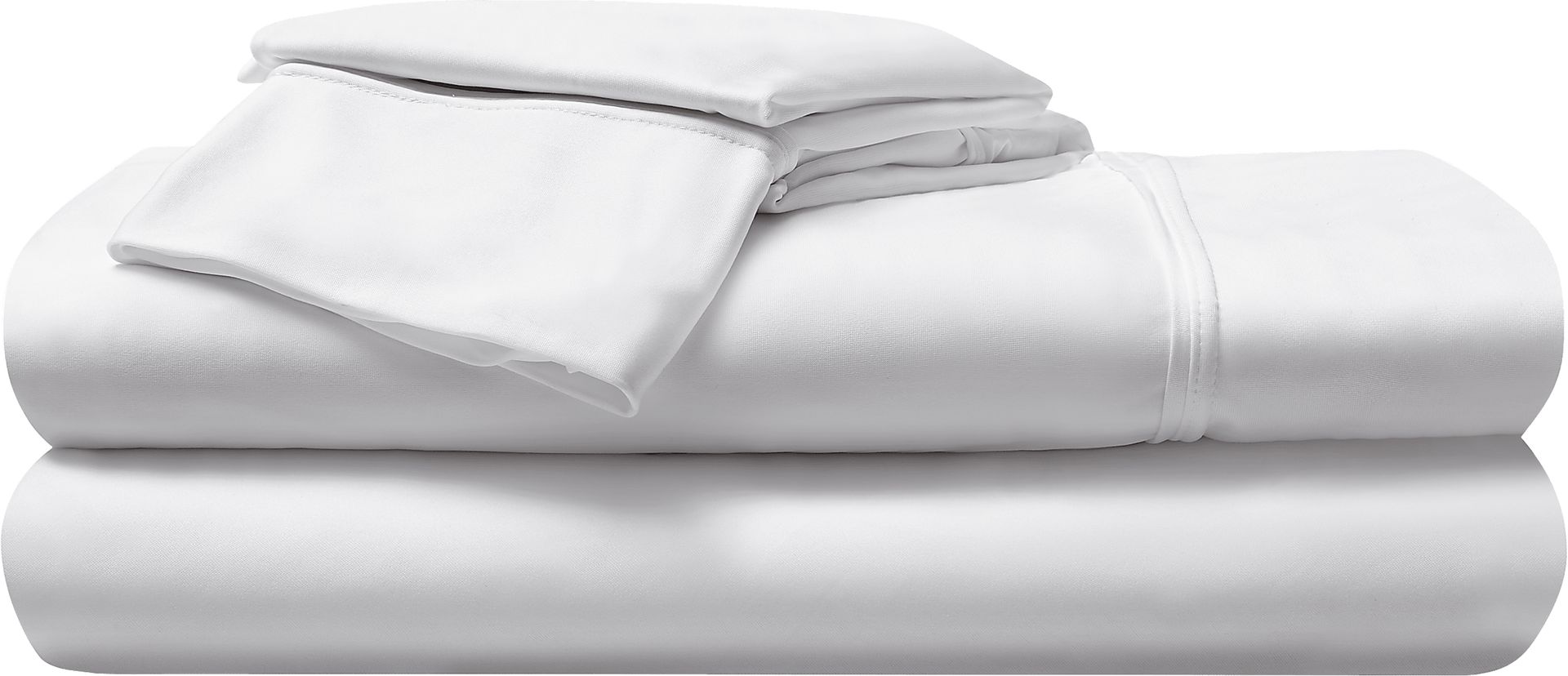 Bedgear Dri-Tec Bright White 4 Pc Split Head Queen Bed Sheet Set - Image 1