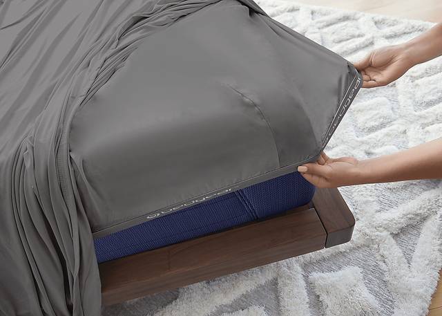 Bedgear Dri-Tec Gray 4 Pc Split Head King Bed Sheet Set - Thumbnail - Image 5