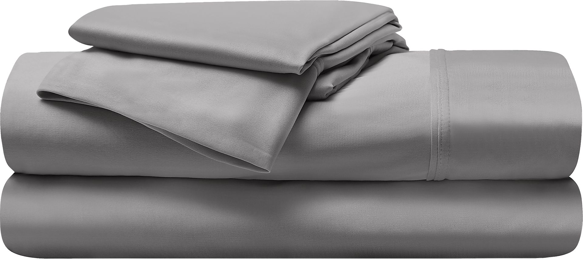 Bedgear Dri-Tec Gray 4 Pc Split Head King Bed Sheet Set - Image 1