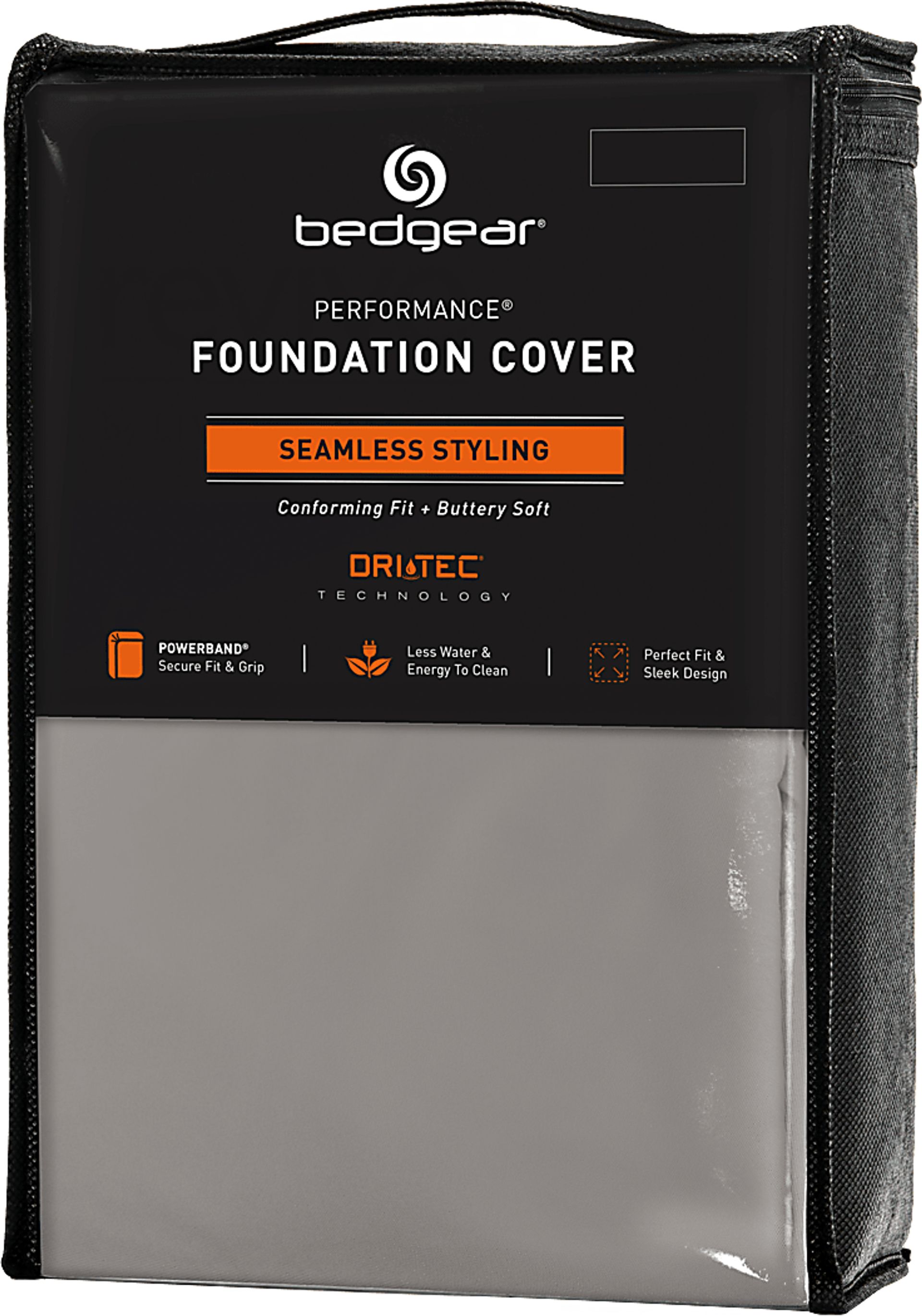 Bedgear Dri-Tec Gray Queen Box Spring Wrap - Image 1