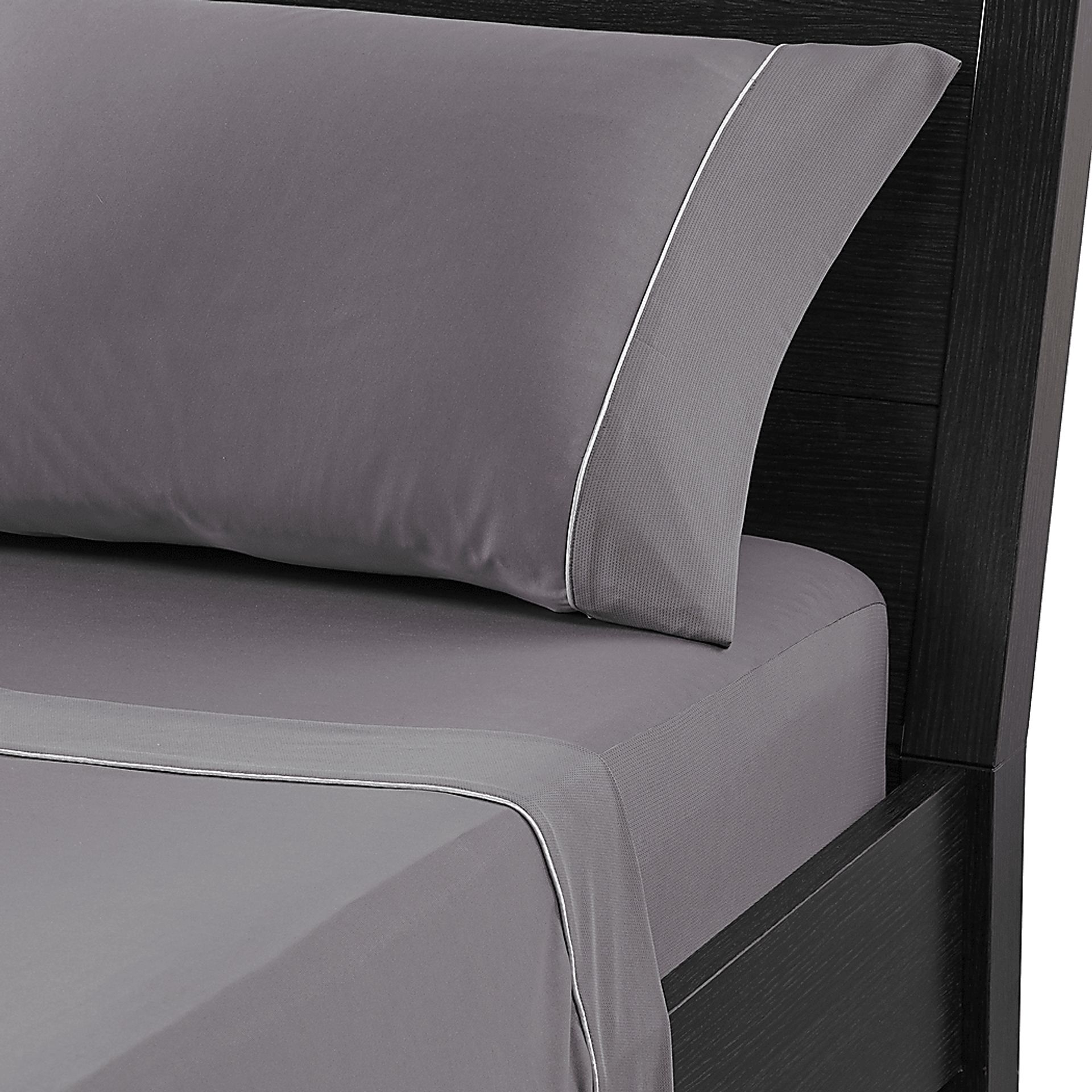 Bedgear Dri-Tec Gray 5 Pc Split King/Split California King Bed Sheet Set - Image 3