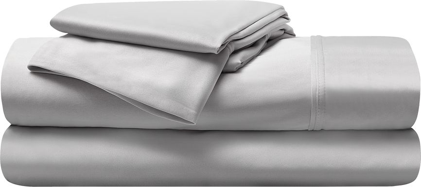 Bedgear Dri-Tec Light Gray 5 Pc Split King/Split California King Bed Sheet Set