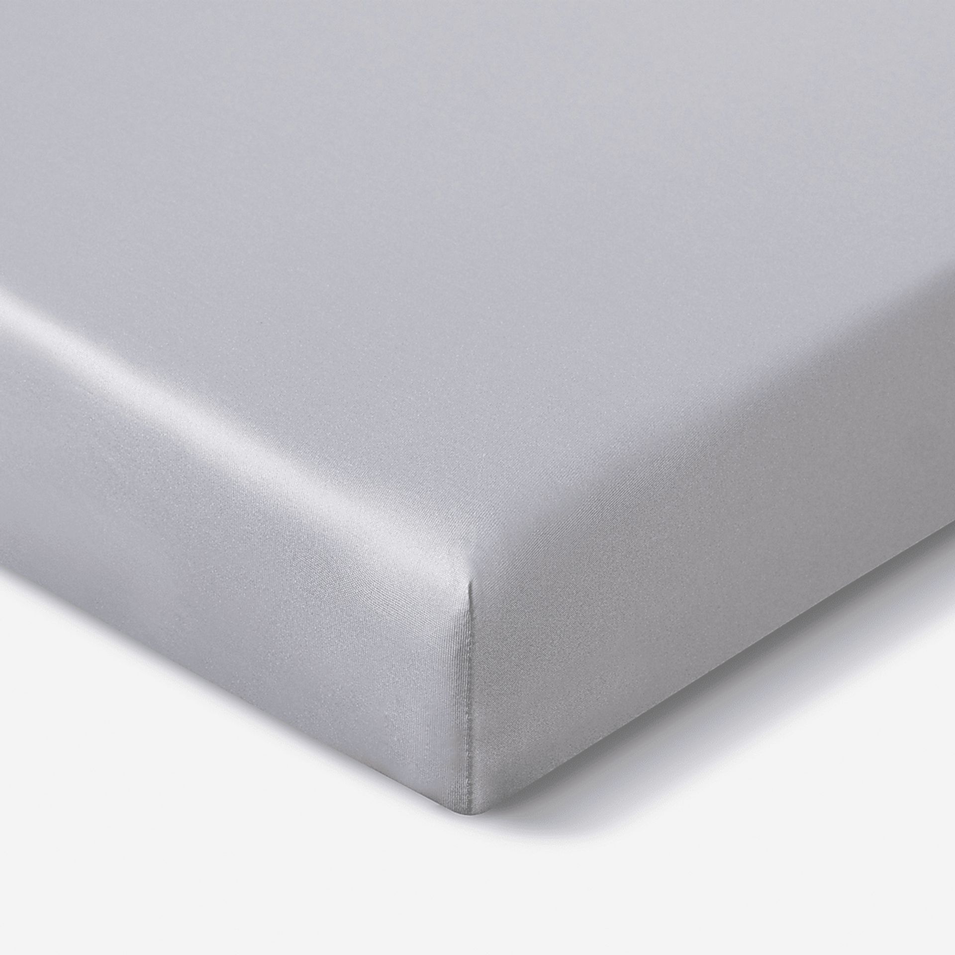 Bedgear Dri-Tec Light Gray Crib Bed Sheet - Image 3