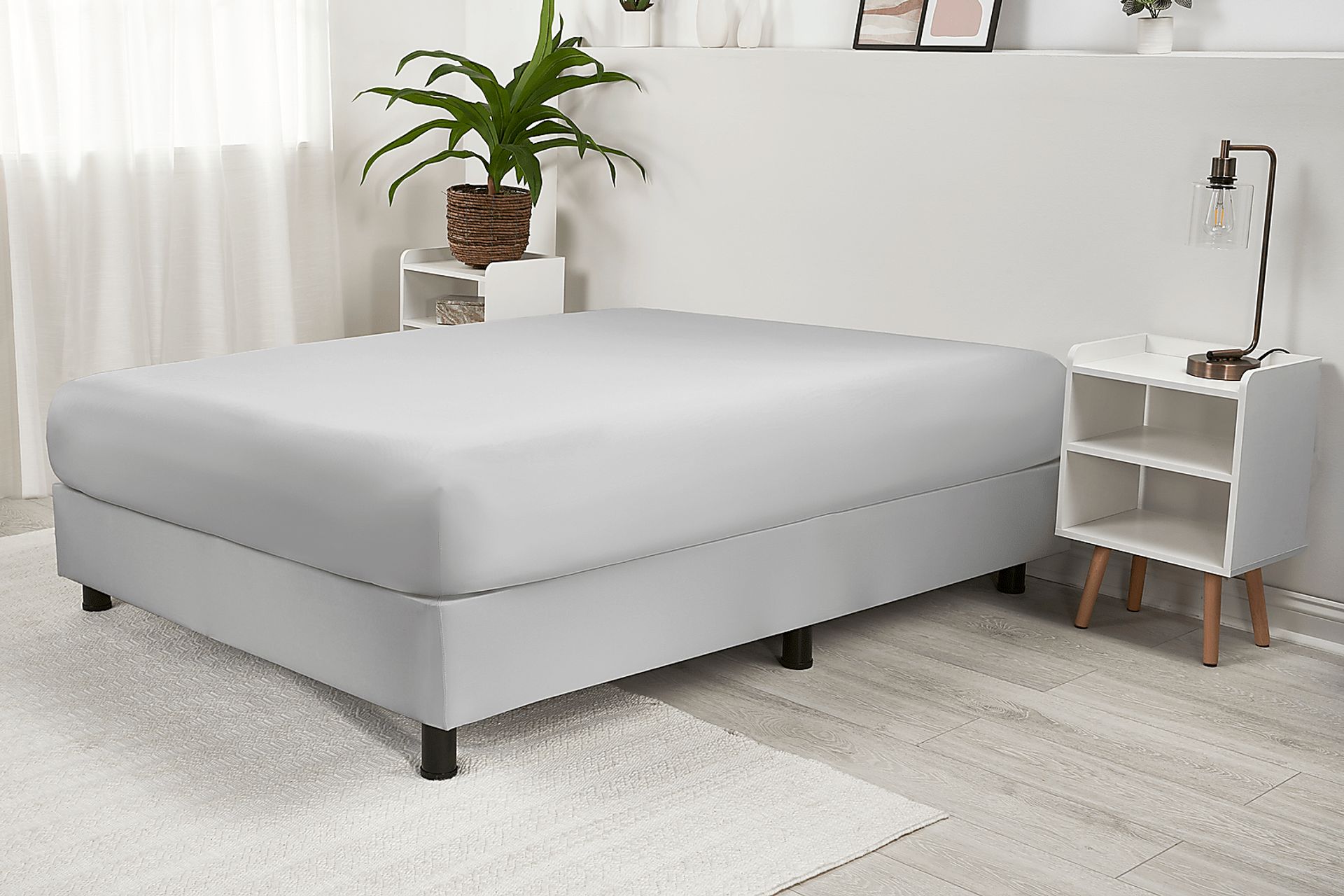 Bedgear Dri-Tec Light Gray King Box Spring Wrap - Image 2