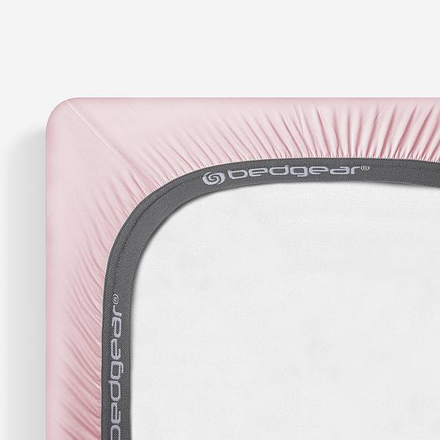 Bedgear Dri-Tec Light Pink Crib Bed Sheet - Thumbnail - Image 4