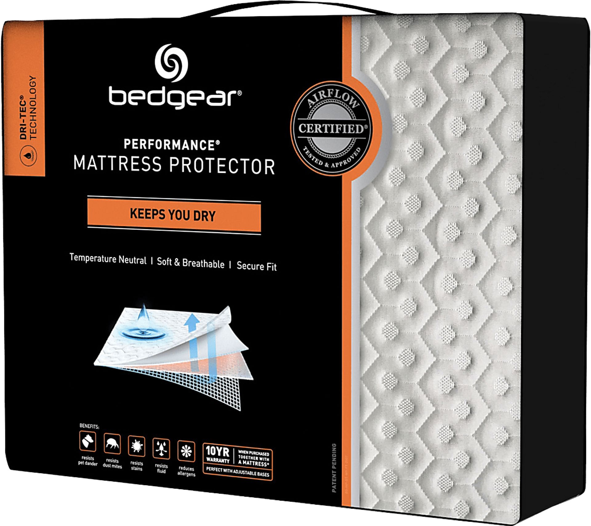 Bedgear Dri-Tec Split California King Mattress Protector (2-pieces) - Image 1