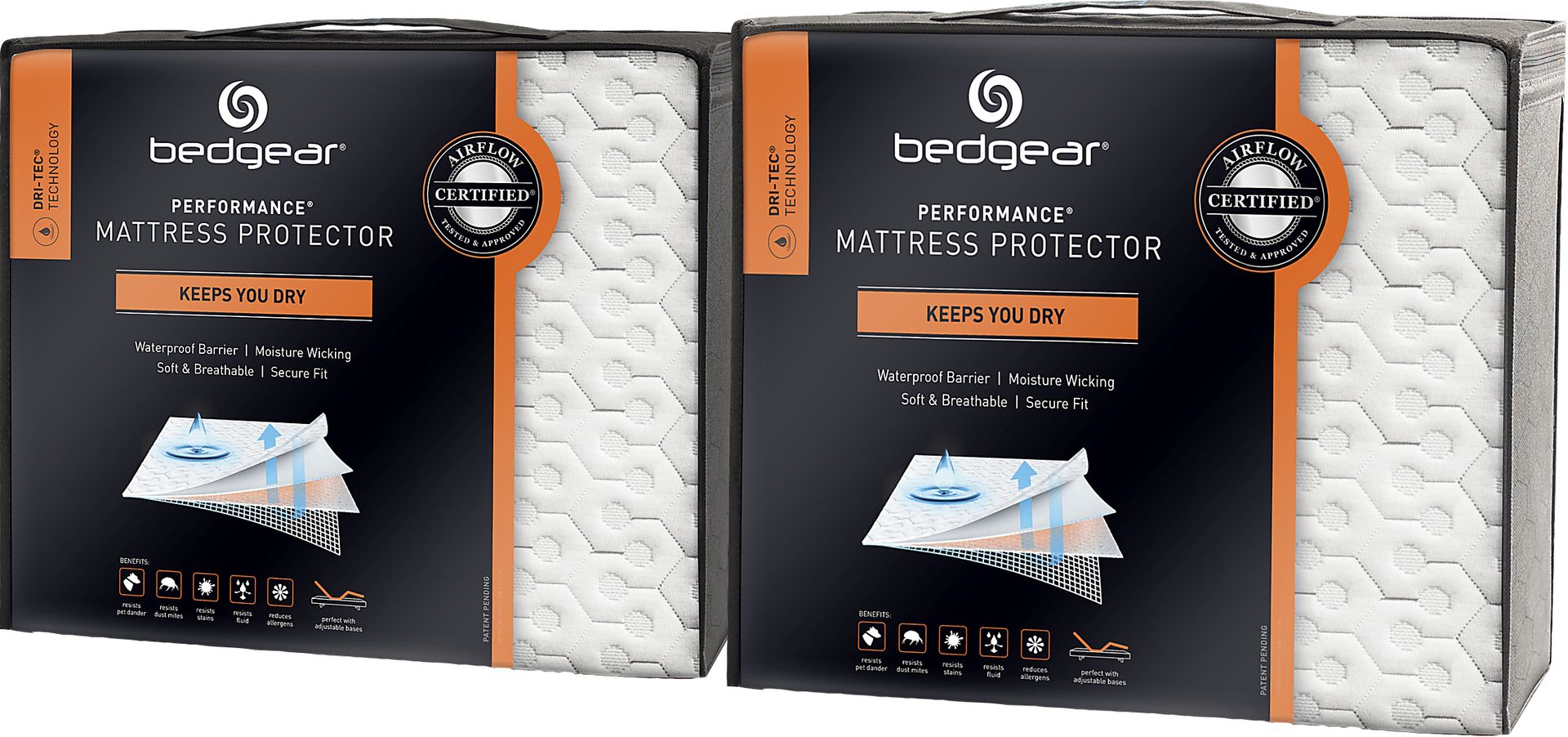 Bedgear Dri-Tec Twin Mattress Protector Bundle - Image 1