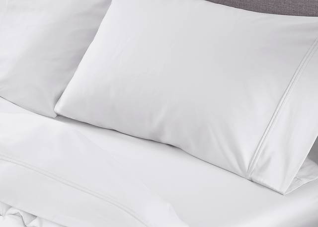 Bedgear Hyper-Cotton Bright White 5 Pc Split California King Bed Sheet Set - Thumbnail - Image 4