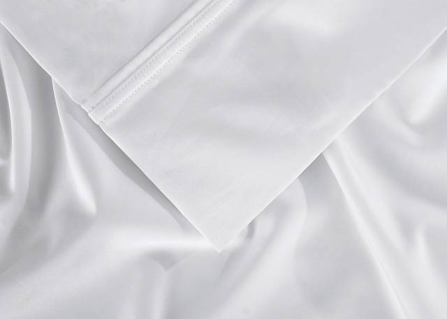 Bedgear Hyper-Cotton Bright White 5 Pc Split California King Bed Sheet Set - Thumbnail - Image 5