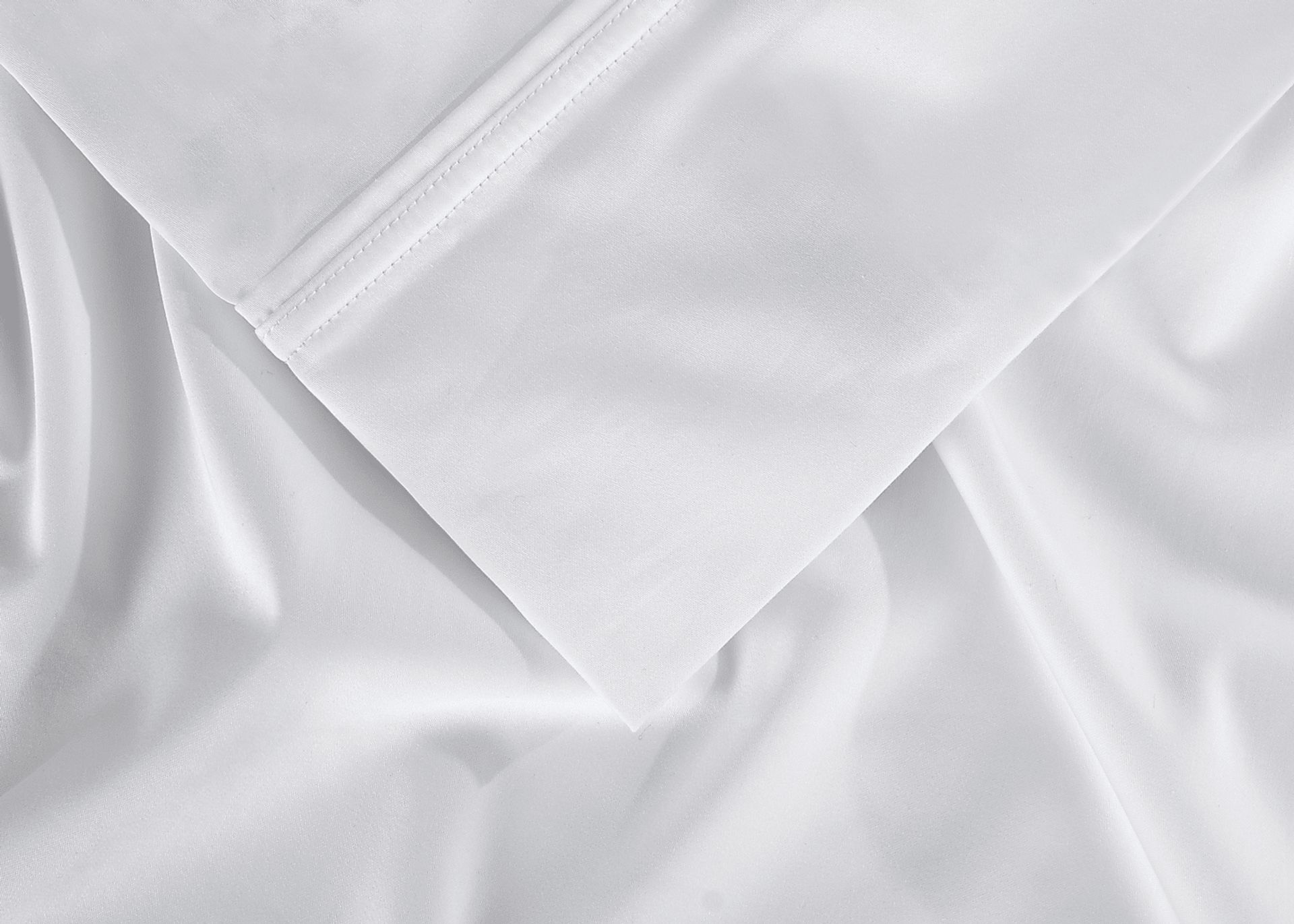 Bedgear Hyper-Cotton Bright White 5 Pc Split California King Bed Sheet Set - Image 5
