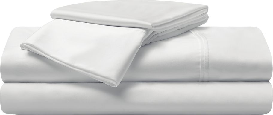 Bedgear Hyper-Cotton Bright White 5 Pc Split California King Bed Sheet Set