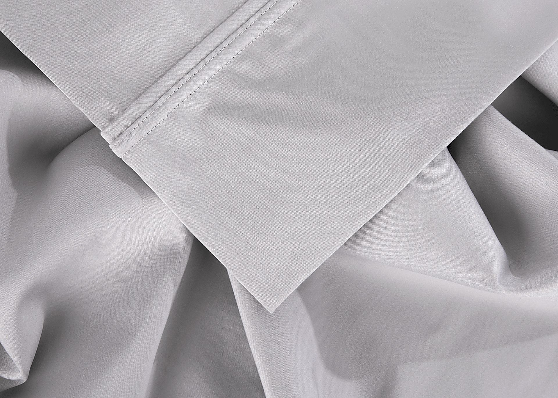 Bedgear Hyper-Cotton Light Gray 5 Pc Split King Bed Sheet Set - Image 5