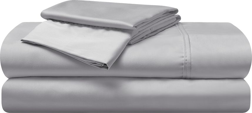 Bedgear Hyper-Cotton Light Gray 5 Pc Split King Bed Sheet Set