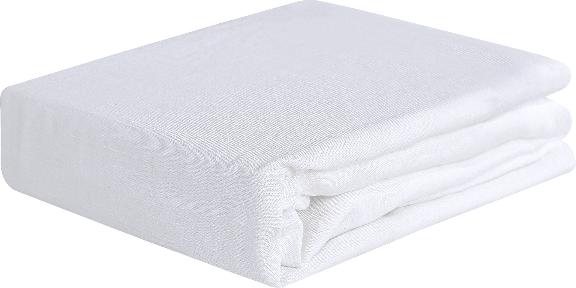 Bedgear Hyper-Linen Bright White Crib Bed Sheet - Image 2
