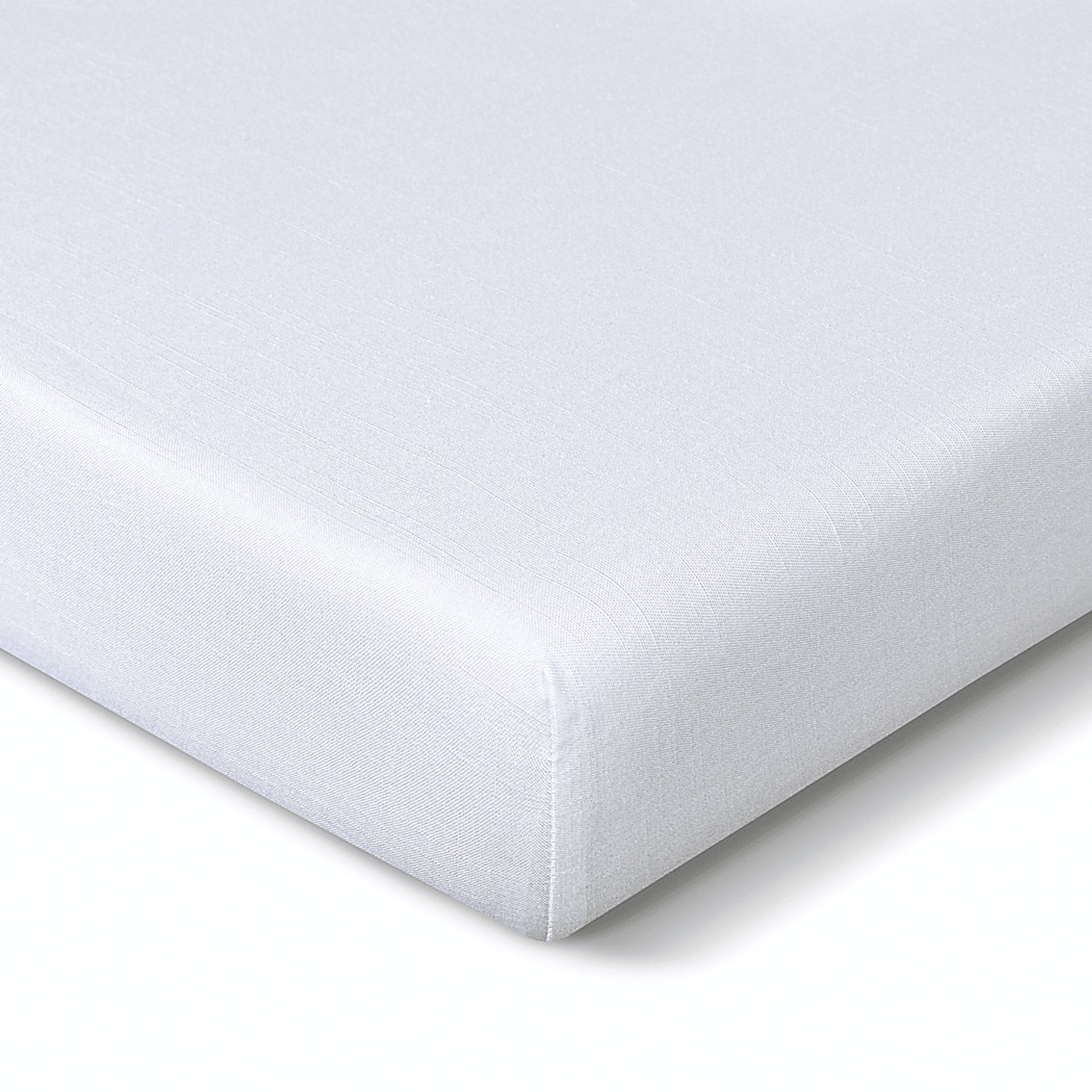 Bedgear Hyper-Linen Bright White Crib Bed Sheet - Image 3